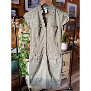 H&M Army Green Dress